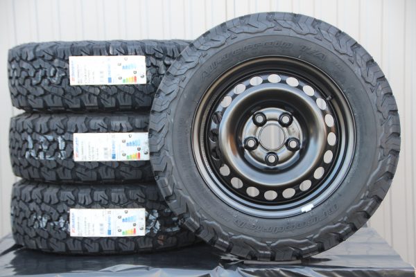 Räder Stahlfelgen schwarz + 215/65 R16 BF Goodrich All Terrain TA KO2 Off Road Reifen