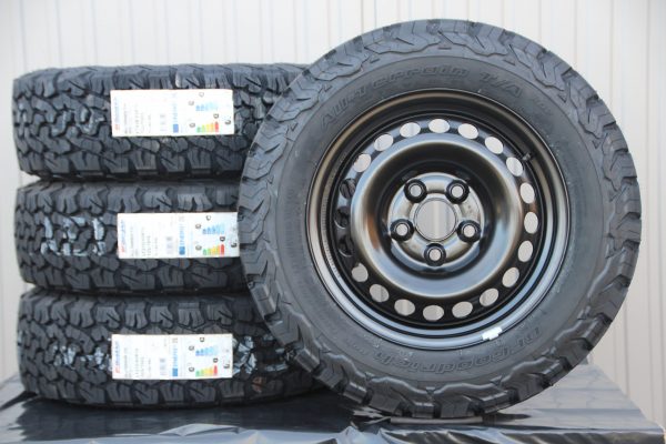 Räder Stahlfelgen schwarz + 215/65 R16 BF Goodrich All Terrain TA KO2 Off Road Reifen
