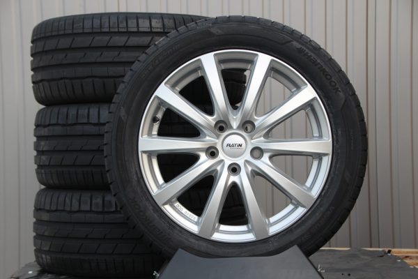 Satz Räder Alufelgen P69 18 Zoll silber 255/45 R18 Hankook Winterreifen