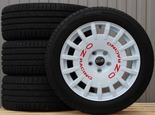 Satz Räder Alufelgen OZ Rally Racing Van weiß 18 Zoll + Hankook Sommerreifen 255/45 R18 103Y