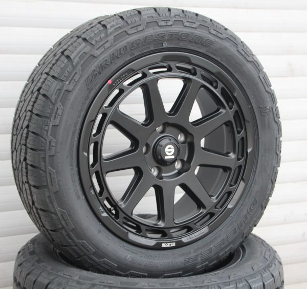 Satz 18 Zoll Räder Alufelgen Sparco Gravel + Bridgestone AT-002 All Terrain Reifen