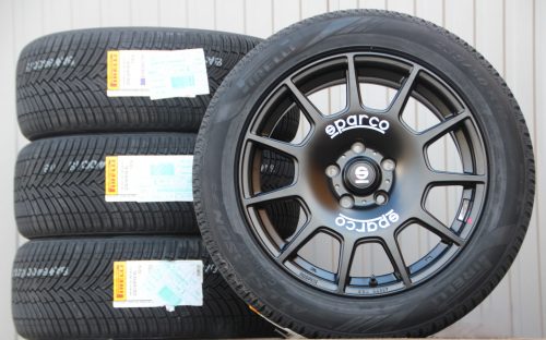 Sparco Terra schwarz 18 Zoll Alufelgen + Pirelli Allwetterreifen