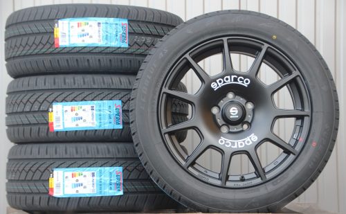 Sparco Terra schwarz 18 Zoll Alufelgen + Allwetterreifen