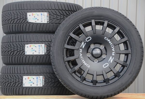 Räder Alufelgen OZ Rally Racing Van 18 Zoll schwarz matt 255/45 R18 Hankook Winterreifen