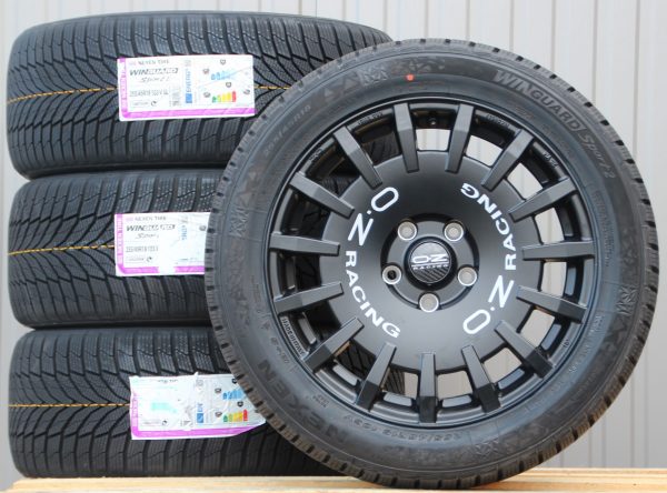 Satz Räder Alufelgen OZ Rally Racing Van schwarz 18 Zoll + Nexen Winterreifen