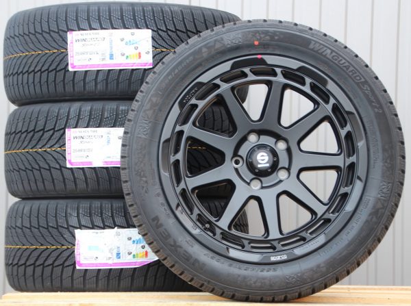 Räder Alufelgen Sparco Gravel 18 Zoll schwarz matt 255/45 R18 Nexen Winterreifen