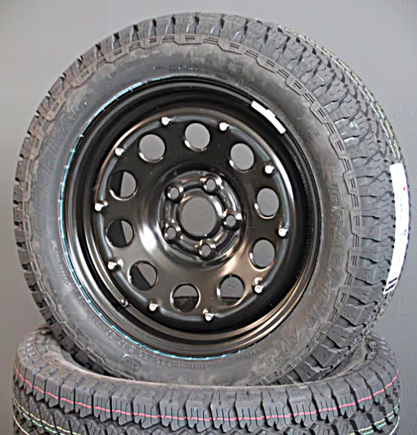 Räder Stahlfelgen Dotz Modular schwarz 17 Zoll + General Grabber AT3 All Terrain Off Road