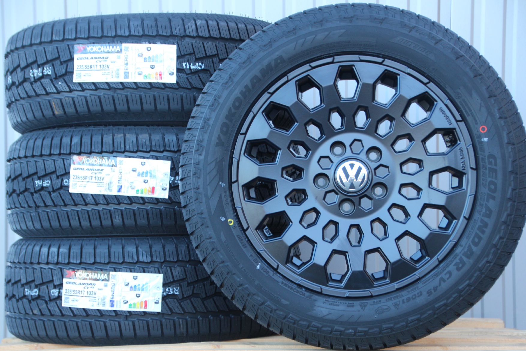 Räder Alufelgen MSW99 schwarz 17 Zoll + Yokohama G-061 Off Road Allwetterreifen – Bild 2