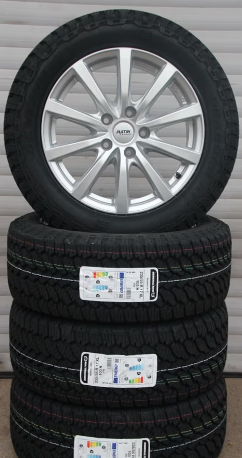 Räder Alufelgen Platin P69 silber 17 Zoll + General Grabber AT3 All Terrain Off Road Reifen – Bild 2
