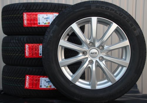 Räder Alufelgen Platin P69 17 Zoll silber + Superia Ganzjahresreifen
