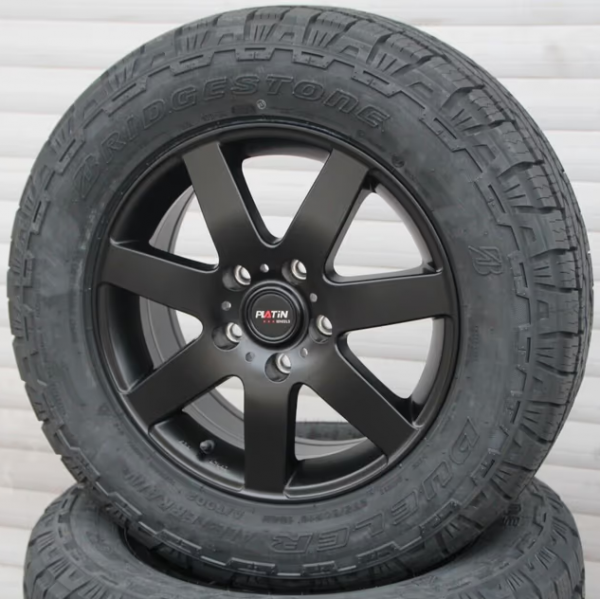 Alufelgen Platin P04 schwarz + Bridgestone AT-002 All Terrain Off Road Reifen