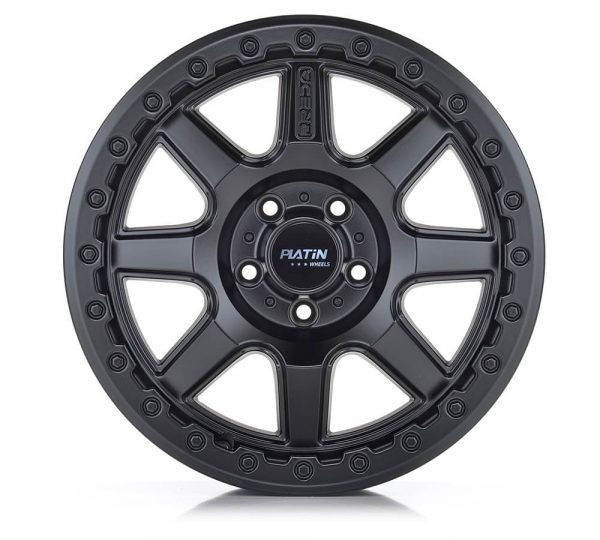 Satz Alufelgen Platin P111 8x18 ET50 matt black