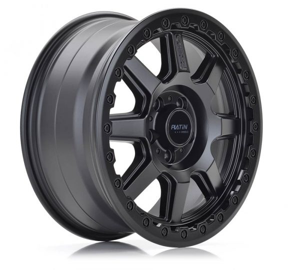 Satz Alufelgen Platin P111 8x18 ET50 matt black – Bild 2