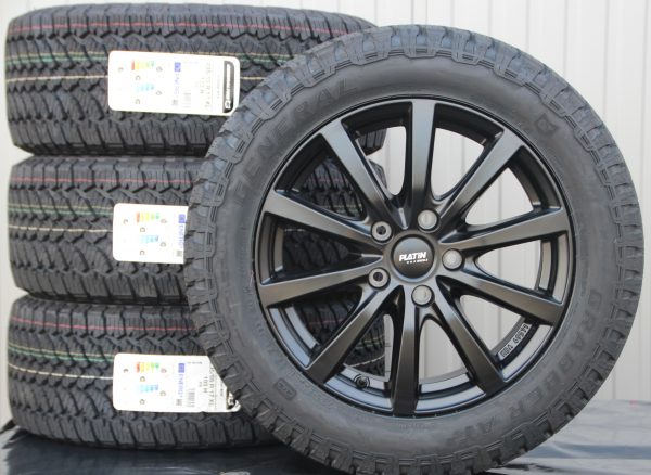 Räder Alufelgen Platin P69 schwarz 17 Zoll + General Grabber AT3 All Terrain Off Road Reifen