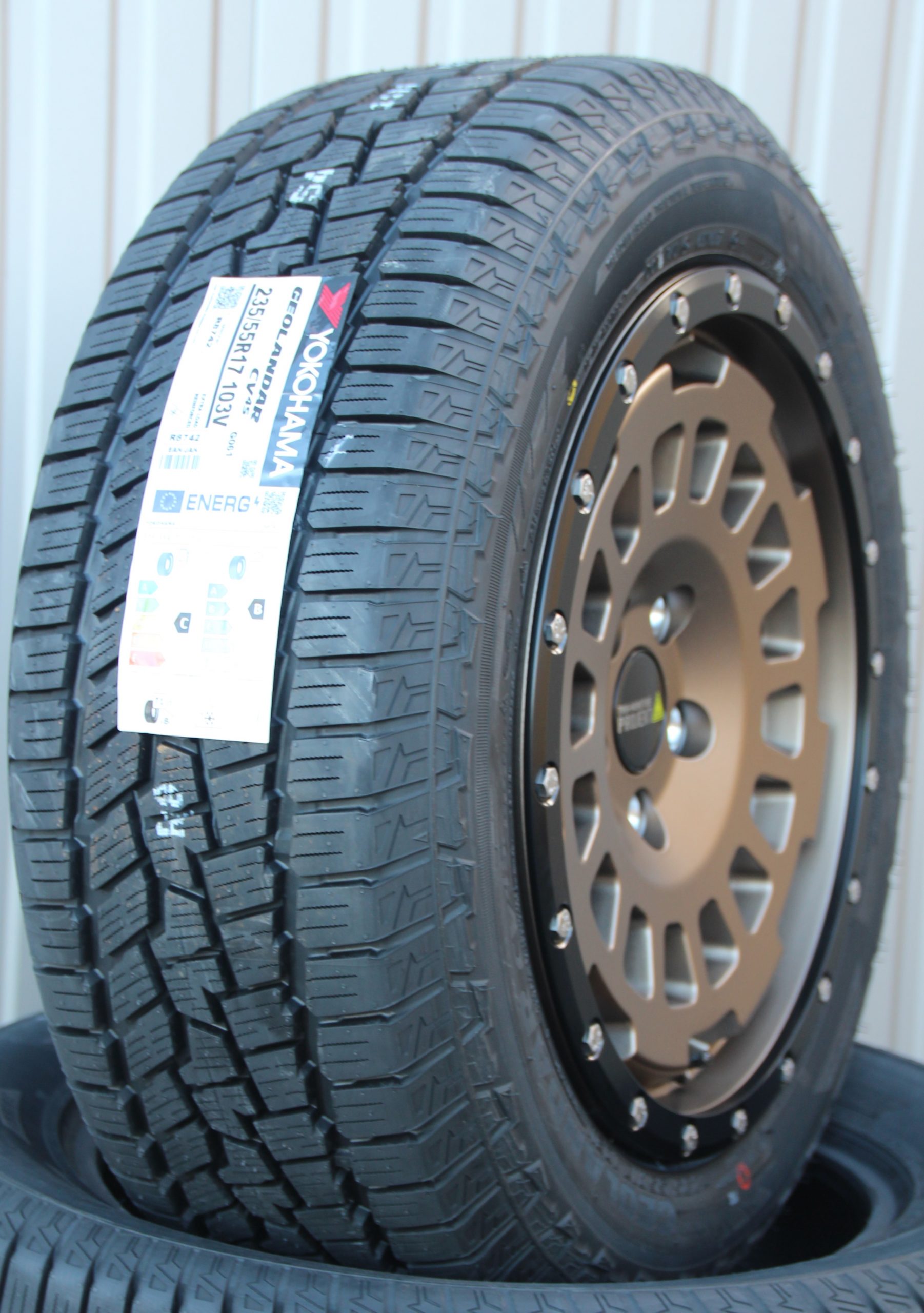 Räder Alufelgen Twin Monotube AT1 Terra mit Anfahrschutzring 17 Zoll + Yokohama G-061 Allwetterreifen – Bild 2