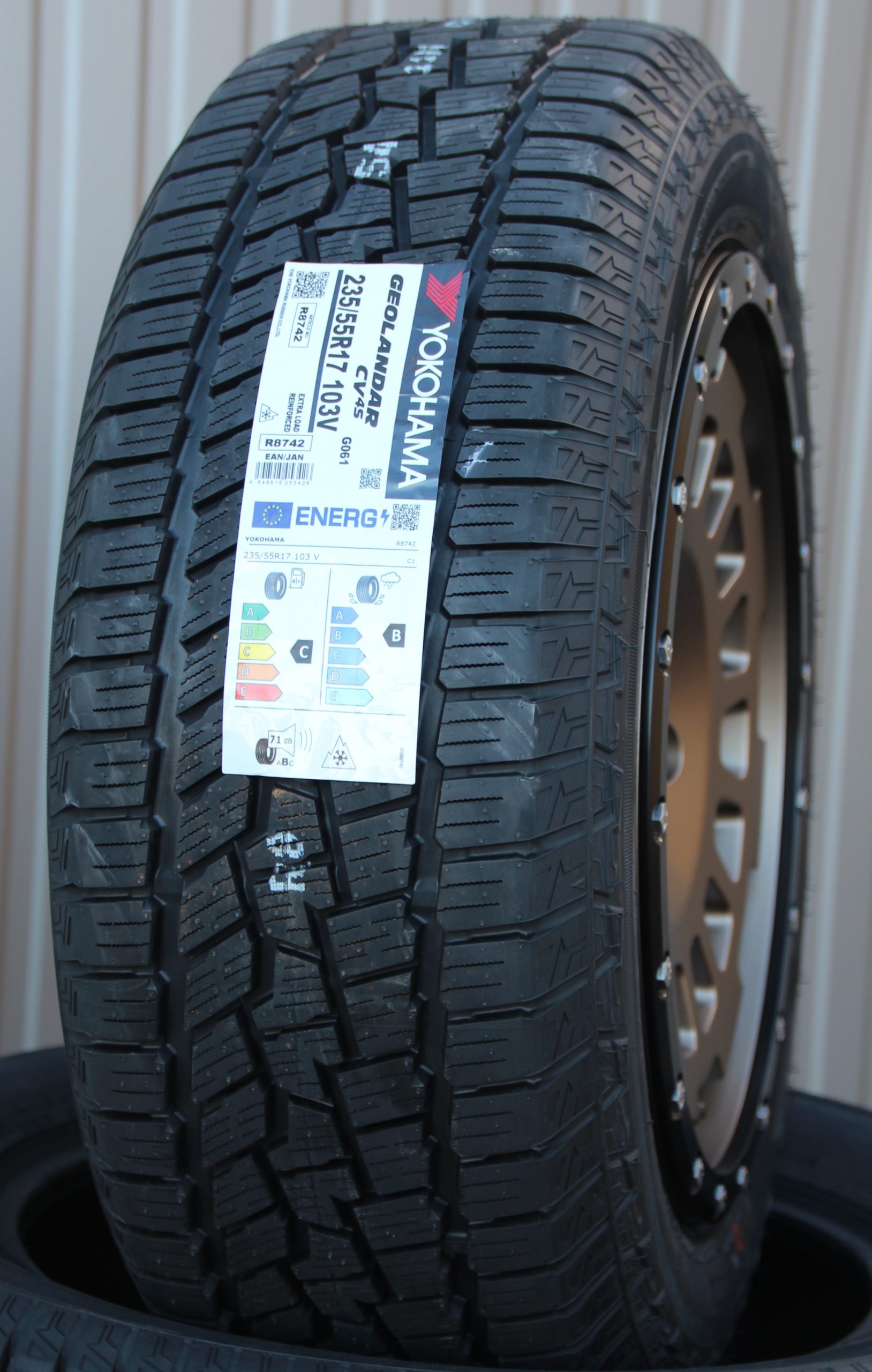 Räder Alufelgen Twin Monotube AT1 Terra mit Anfahrschutzring 17 Zoll + Yokohama G-061 Allwetterreifen – Bild 3