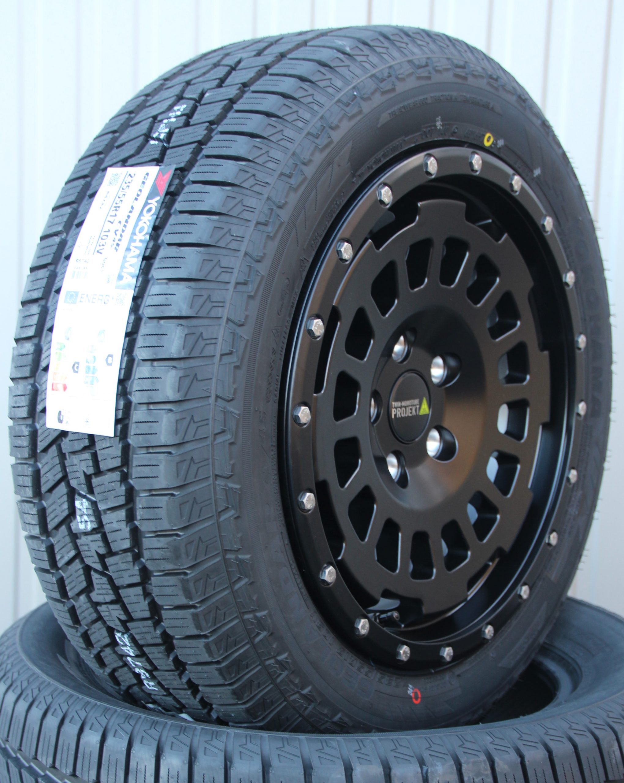 Räder Alufelgen Twin Monotube AT1 mit Anfahrschutzring 17 Zoll + Yokohama G-061 Allwetterreifen – Bild 2