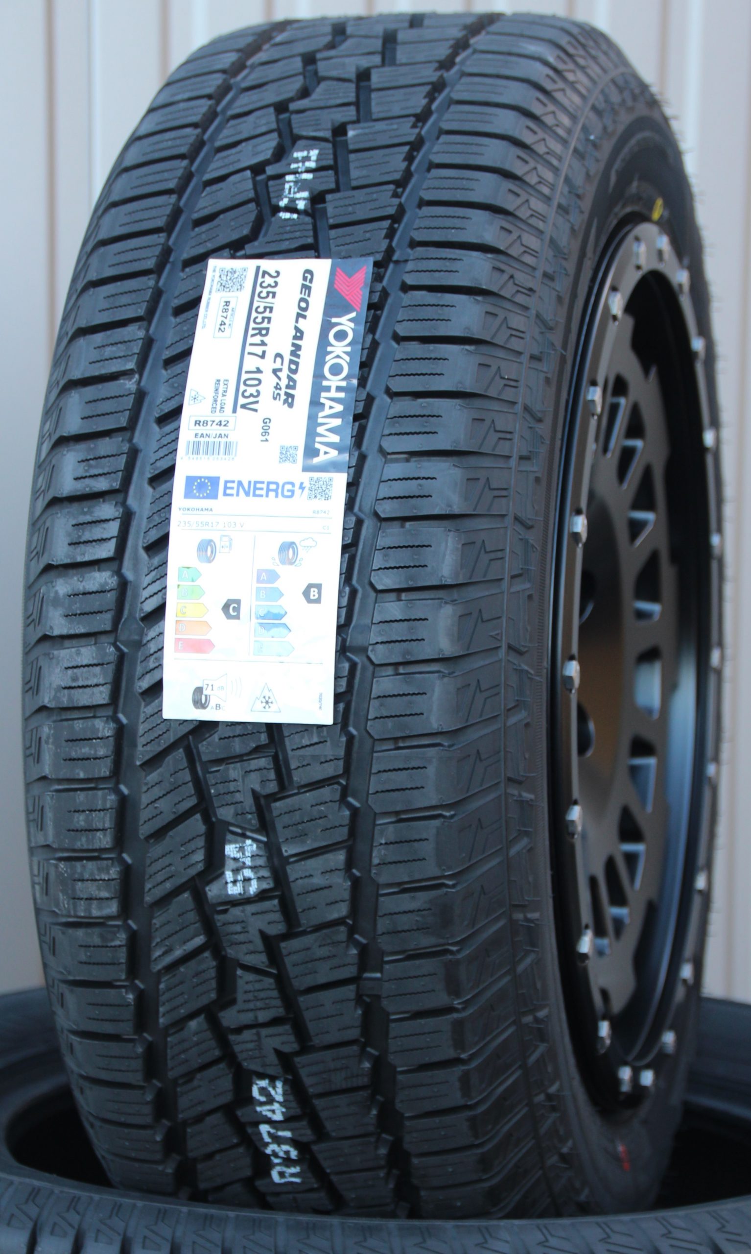 Räder Alufelgen Twin Monotube AT1 mit Anfahrschutzring 17 Zoll + Yokohama G-061 Allwetterreifen – Bild 3