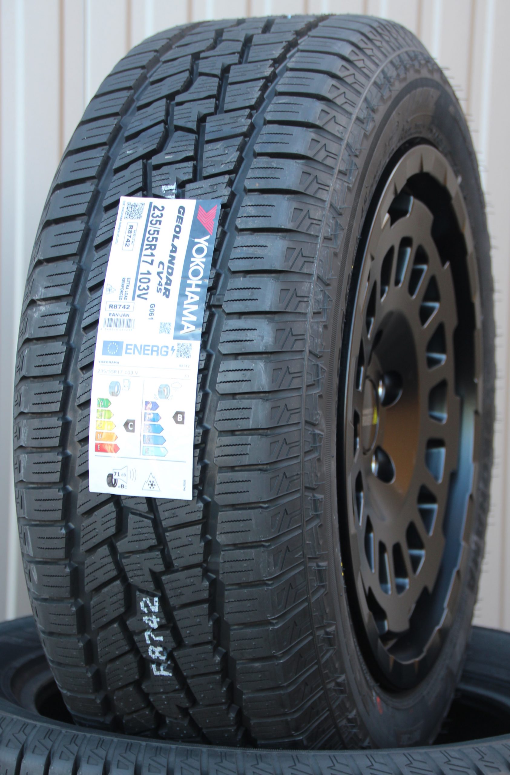 Räder Alufelgen Twin Monotube Projekt AT1 17 Zoll schwarz + Yokohama G-061 Allwetterreifen – Bild 2