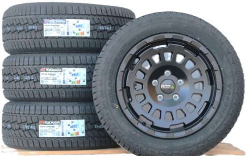 Twin Monotube AT1 schwarz KRS 235 55 17 Yokohama G-061 Räder Alufelgen Twin Monotube Projekt AT1 17 Zoll schwarz + Yokohama G-061 Allwetterreifen