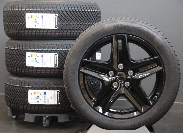 18 Zoll  Räder Alufelgen Borbet CWZ schwarz + Continental Allwetterreifen