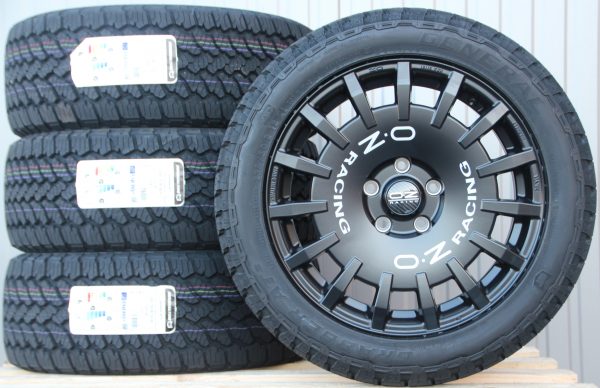 18 Zoll Räder Alufelgen OZ Rally Racing Van schwarz + General Grabber AT3 All Terrain mit ABE