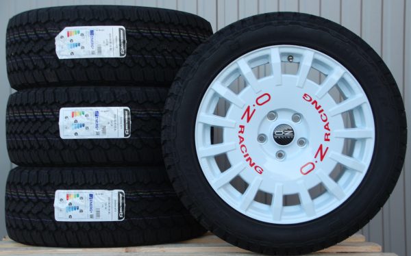18 Zoll Räder Alufelgen OZ Rally Racing Van weiß + General Grabber AT3 All Terrain mit ABE