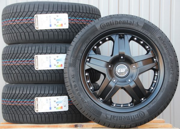 18 Zoll Räder Alufelgen Borbet CWB schwarz + Allwetterreifen Continental AllSeason Contact-2