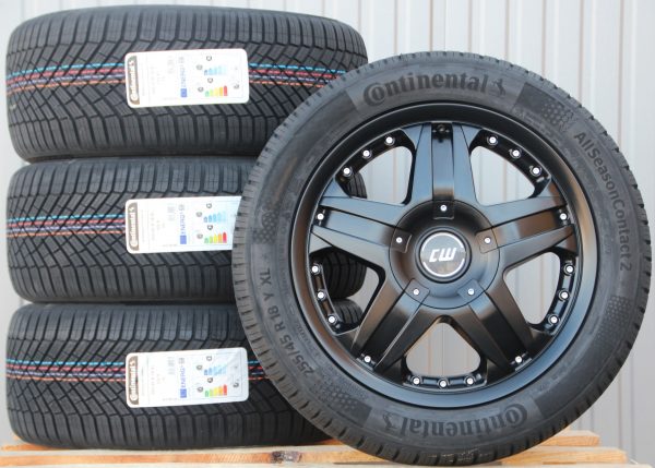 18 Zoll Räder Alufelgen Borbet CWB schwarz + Allwetterreifen Continental AllSeason Contact-2