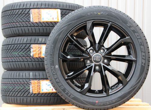 Räder MSW42 schwarz 18 Zoll Alufelgen + Allwetterreifen 255/45 R18