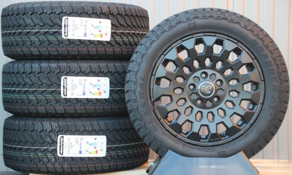 Räder Alufelgen MSW99 schwarz 17 Zoll + General Grabber AT3 All Terrain Reifen Off Road