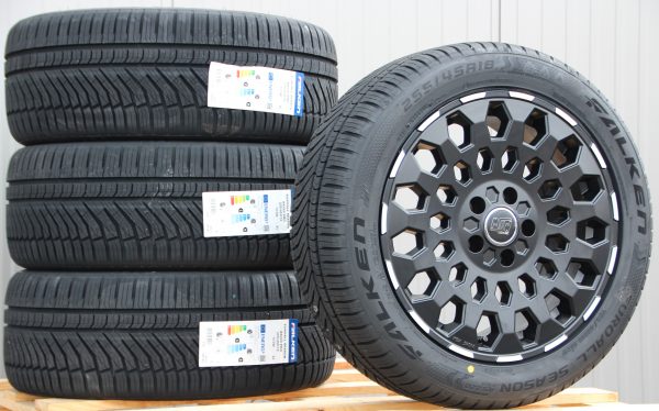 Räder Alufelgen MSW99 schwarz 18 Zoll Alufelgen + Falken Allwetterreifen 255/45 R18 - Image 2