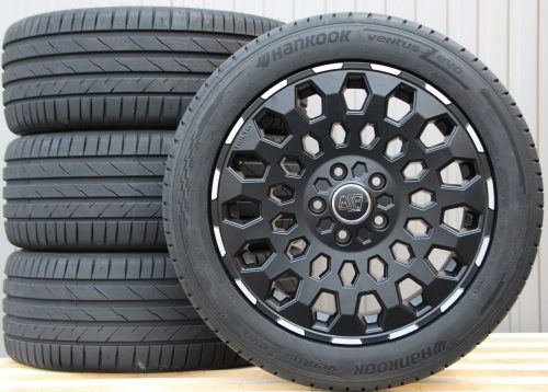Räder Alufelgen MSW99 18 Zoll schwarz matt 255/45 R18 103Y Hankook Sommerreifen
