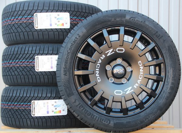 Räder OZ Rally Racing Van schwarz 18 Zoll Alufelgen + Continental Allwetterreifen