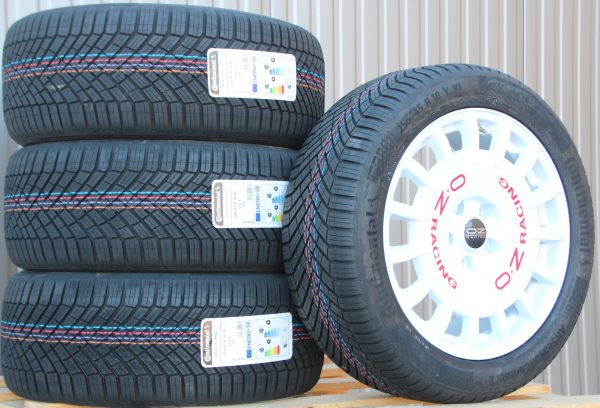 Räder OZ Rally Racing Van weiß 18 Zoll Alufelgen + Continental Allwetterreifen – Bild 2