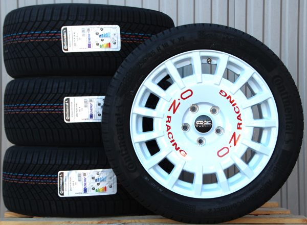 Räder OZ Rally Racing Van weiß 18 Zoll Alufelgen + Continental Allwetterreifen