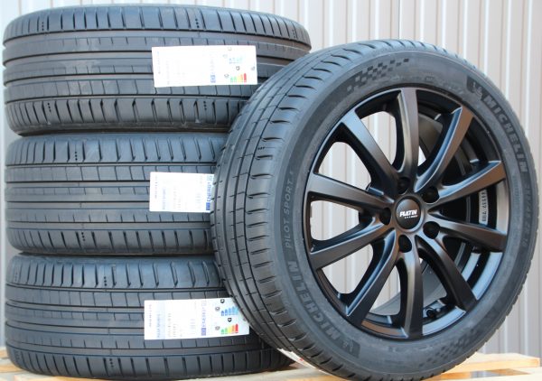 Satz 18 Zoll Räder Alufelgen Platin P69 schwarz + Michelin Sommerreifen - Image 2