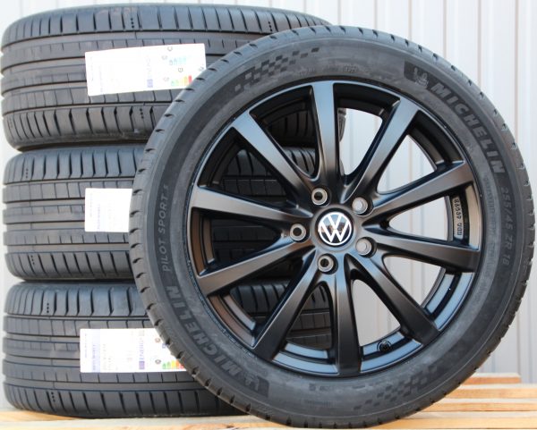 Satz 18 Zoll Räder Alufelgen Platin P69 schwarz + Michelin Sommerreifen - Image 3
