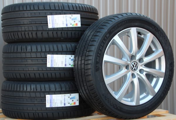 Satz 18 Zoll Räder Alufelgen Platin P69 silber + Michelin Sommerreifen - Image 4