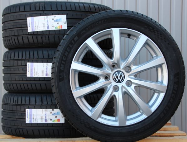 Satz 18 Zoll Räder Alufelgen Platin P69 silber + Michelin Sommerreifen - Image 3