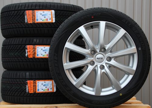 Räder Alufelgen P69 18 Zoll silber 255/45 R18 Allwetterreifen
