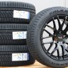Satz 18 Zoll Räder Alufelgen Platin P70 schwarz + Falken Allwetterreifen - Image 2