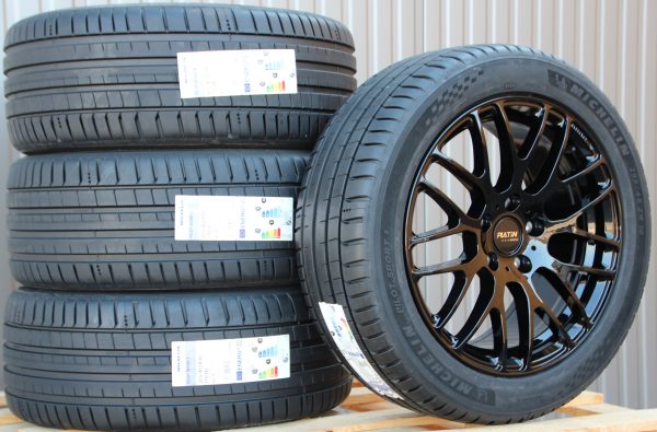 Satz 18 Zoll Räder Alufelgen Platin P70 schwarz + Michelin Sommerreifen - Image 2