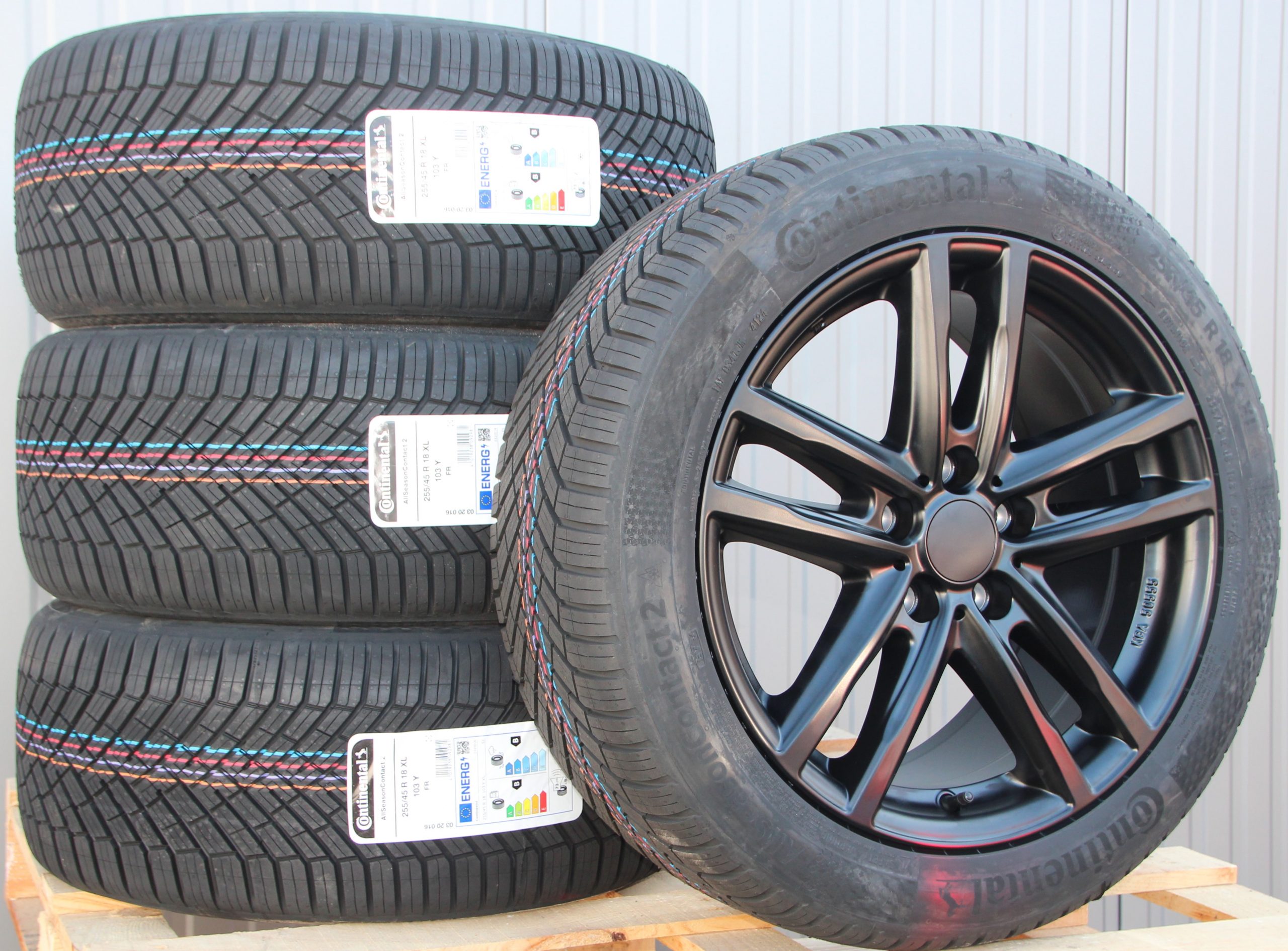 18 Zoll Räder Rial X10X schwarz Alufelgen + Continental Allwetterreifen – Bild 2