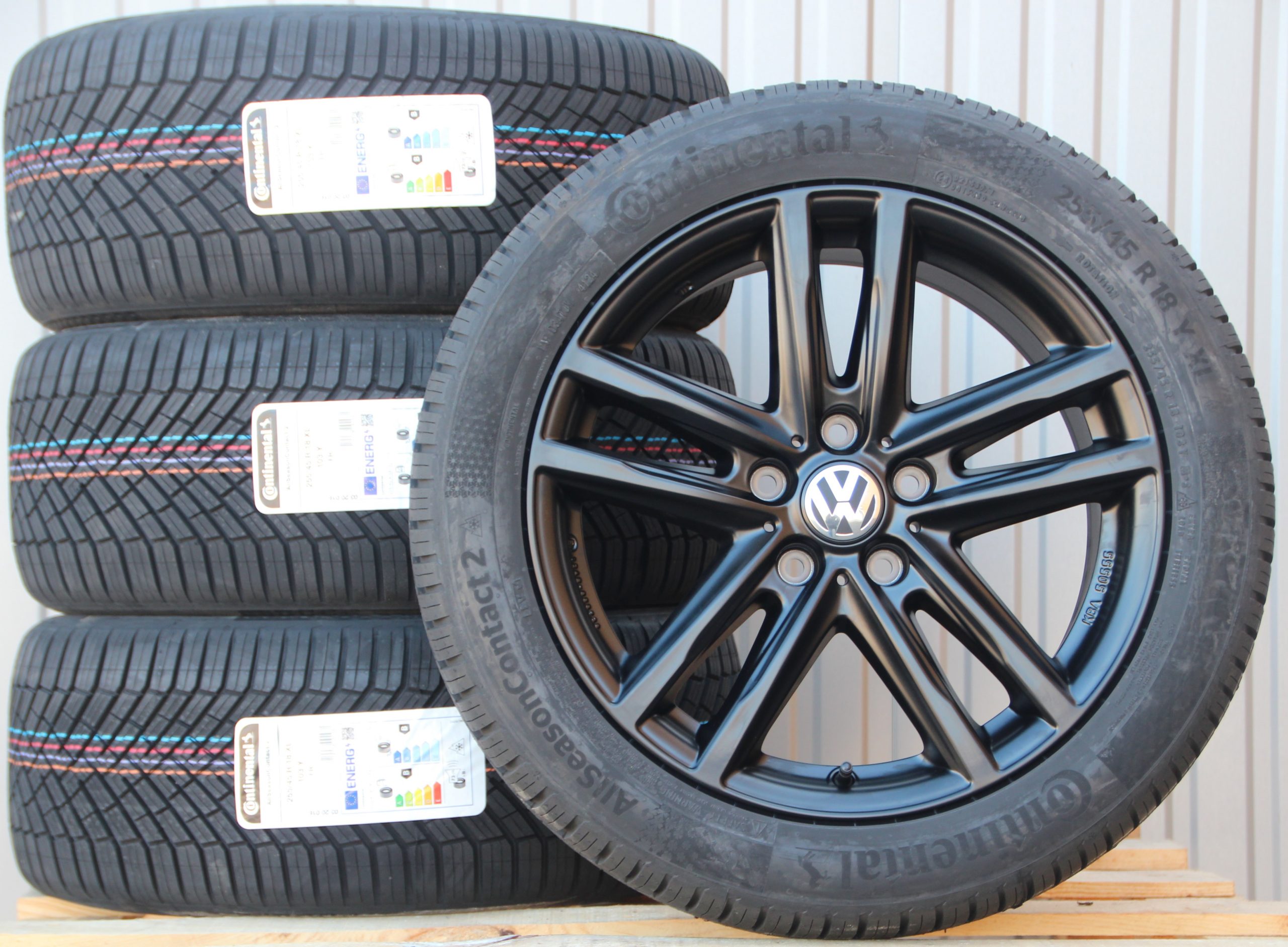 18 Zoll Räder Rial X10X schwarz Alufelgen + Continental Allwetterreifen – Bild 3