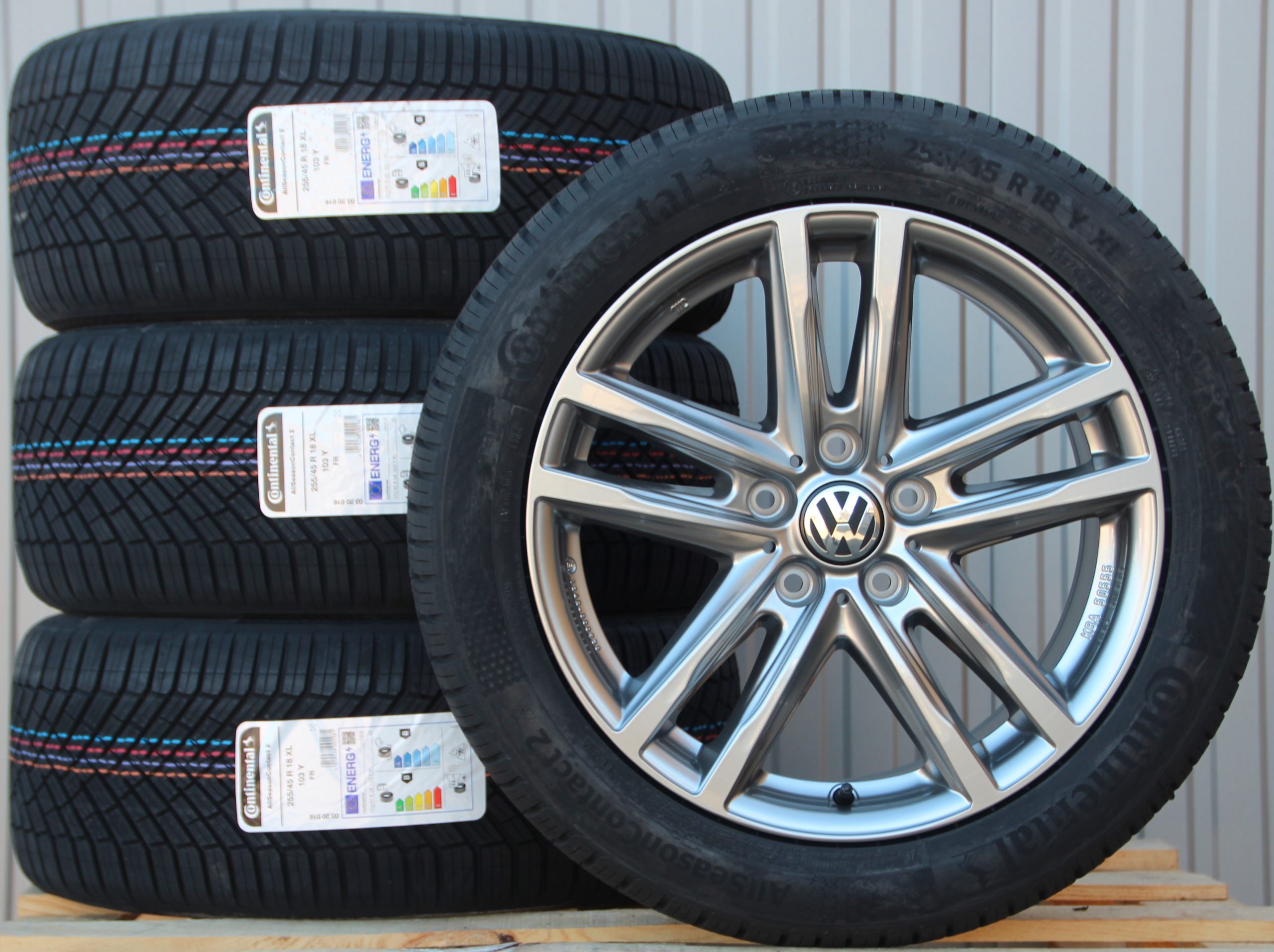 18 Zoll Räder Rial X10X grau Alufelgen + Continental Allwetterreifen – Bild 2