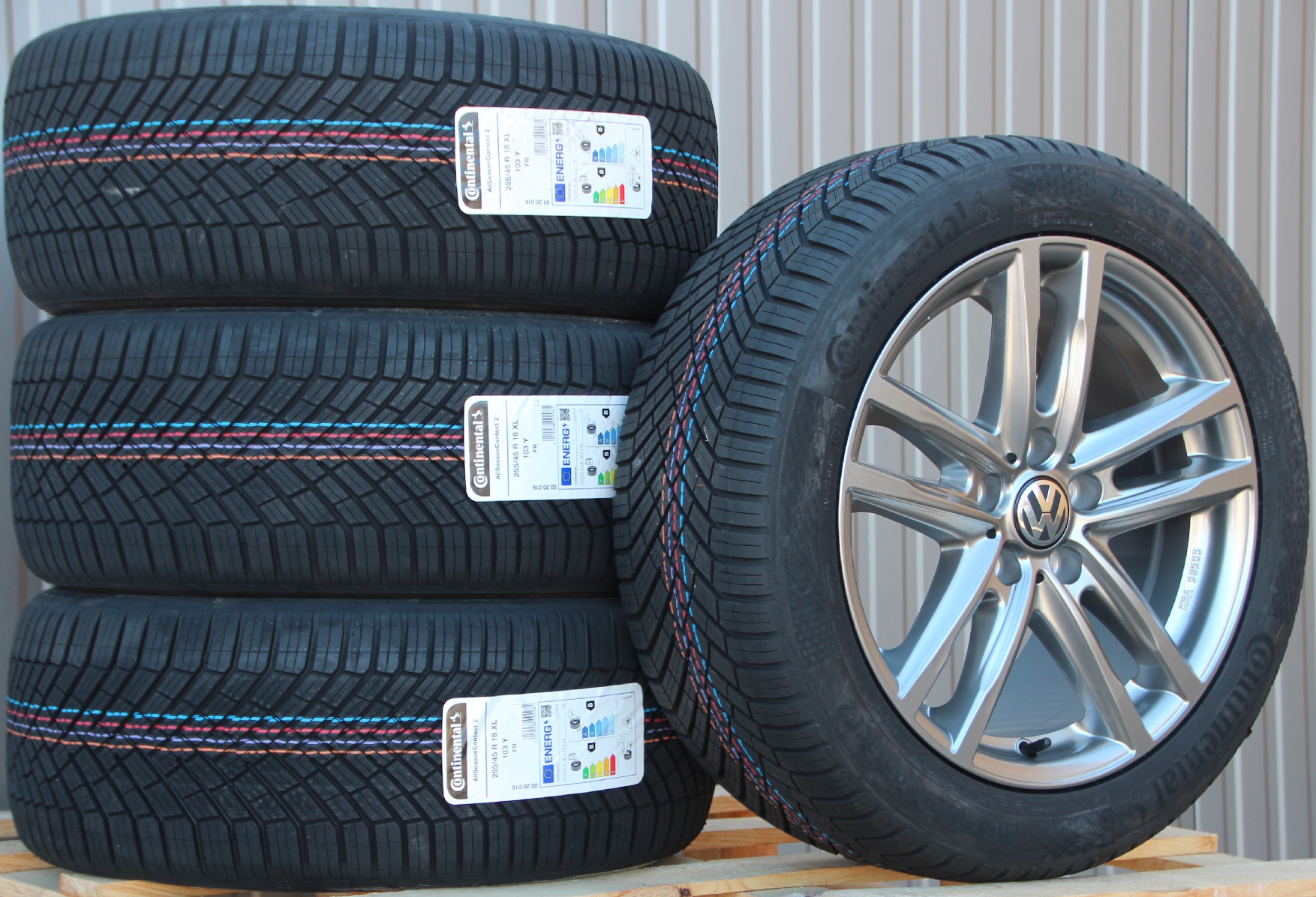 18 Zoll Räder Rial X10X grau Alufelgen + Continental Allwetterreifen – Bild 3