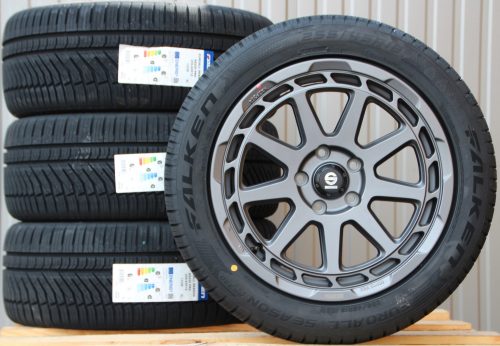 Räder Sparco Gravel grau 18 Zoll Alufelgen + Falken Allwetterreifen