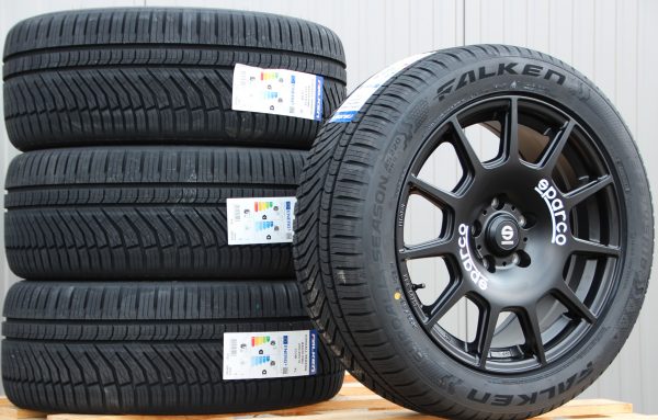 Räder Sparco Terra schwarz 18 Zoll Alufelgen + Falken Allwetterreifen - Image 5