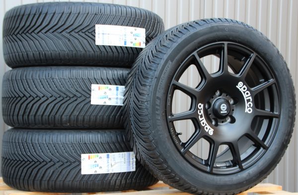 Satz 18 Zoll Räder Alufelgen Sparco Terra schwarz + Michelin Allwetterreifen - Image 2